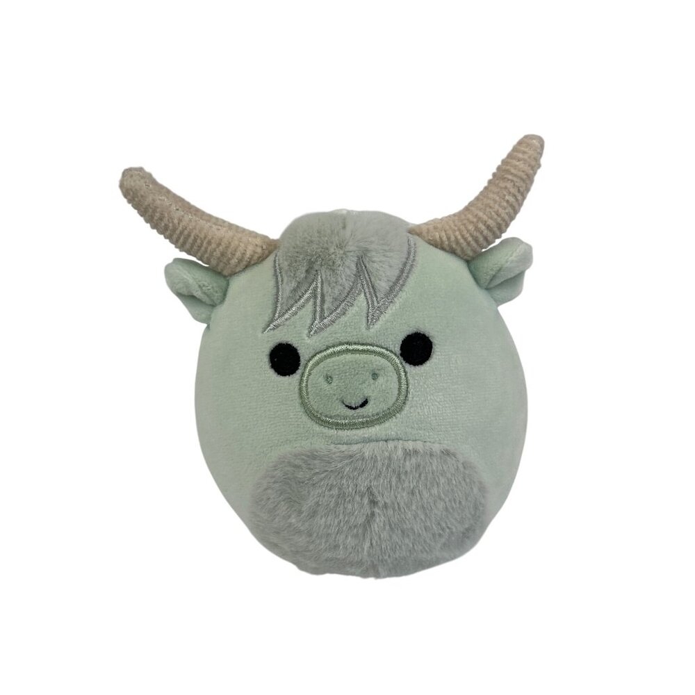 Squishmallows Iver 5" Mint Green Highland Cow Plush Toy Mini